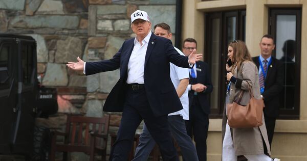 Besuch von US-Präsident Trump in Irland - Irish Open