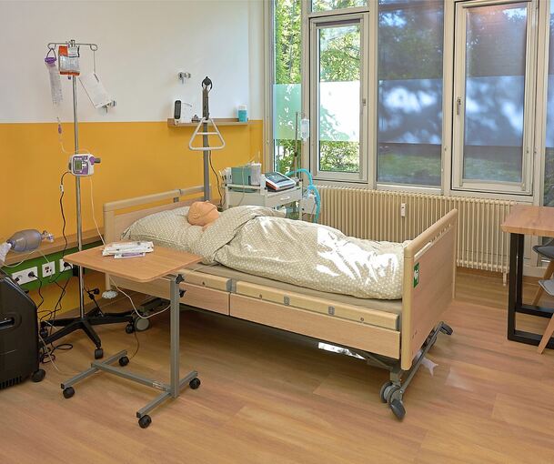Blick in ein Patientenzimmer des Atemzeit-Centers.