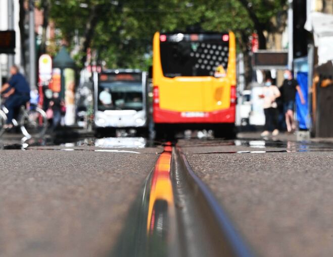 Kein Schienenverkehr in Karlsruhe Kein Schienenverkehr in Karlsruhe