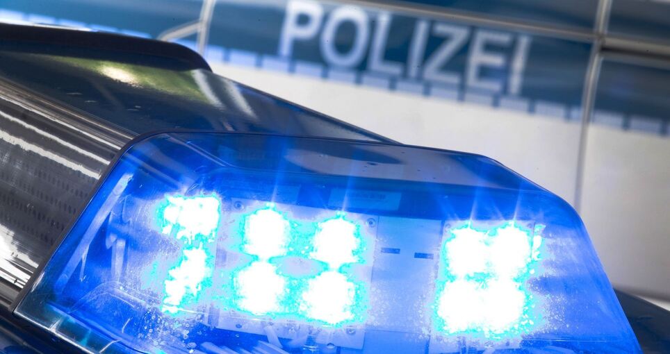 Blaulicht auf Polizeiwagen Blaulicht auf Polizeiwagen