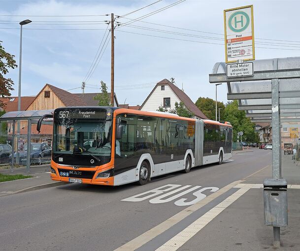 Ein Bus in Freudental: Die Defizite beim Linienverkehr kommen häufig zur Sprache.