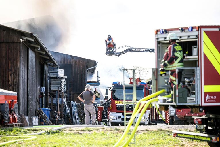 Brand auf Aussiedlerhof