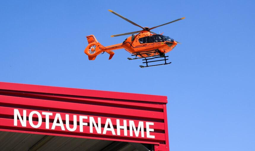 Rettungshubschrauber im Einsatz Rettungshubschrauber im Einsatz