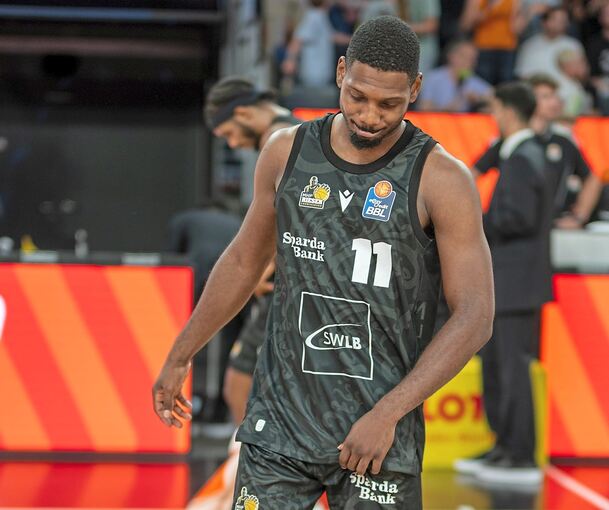 Lässt sich seinen Frust deutlich anmerken: Darius Perry beim BBL-Auftakt in Ulm.
