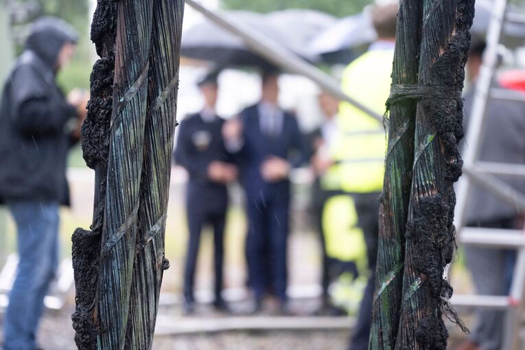 Umspannwerk nach Brand