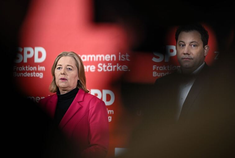 Die SPD-Parteichefs Bärbel Bas und Lars Klingbeil. (Archivbild) Die SPD-Parteichefs Bärbel Bas und Lars Klingbeil. (Archivbild)