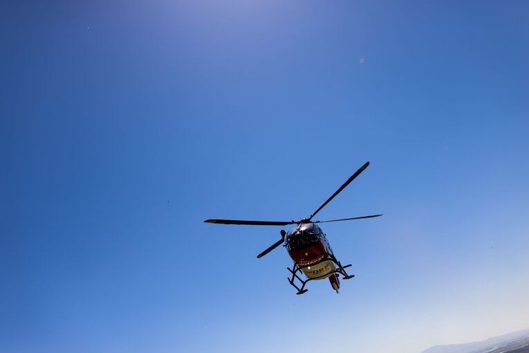 Ein Rettungshubschrauber