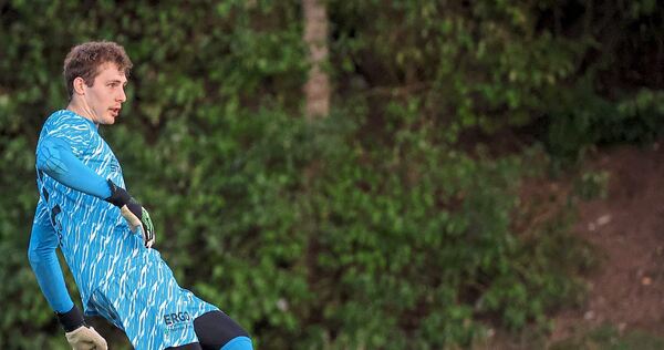 Seit vier Spielen im Tor des FV Löchgau: Jan Göbel.