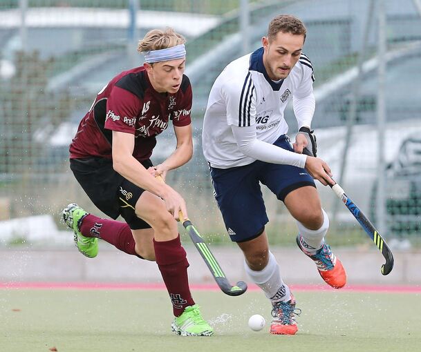 2015 im Trikot des HCL: Luis Knisel (links).