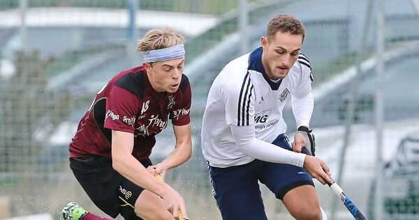 2015 im Trikot des HCL: Luis Knisel (links).