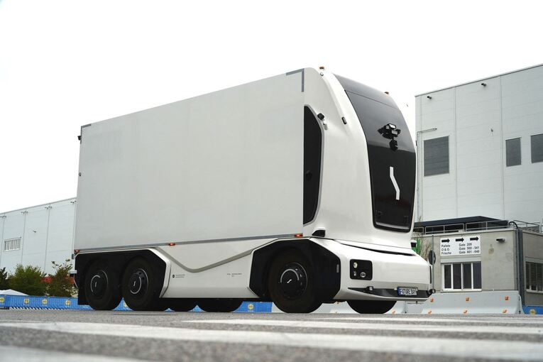Vorstellung autonomer E-Lastwagen der Firma Einride Vorstellung autonomer E-Lastwagen der Firma Einride