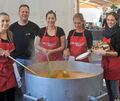 Rund 2.000 Portionen Suppe passen in diesen Topf.