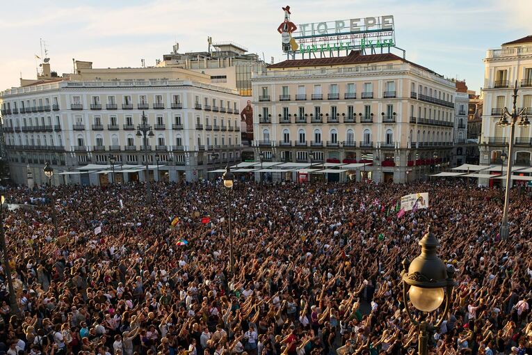 Protest in Madrid Protest in Madrid