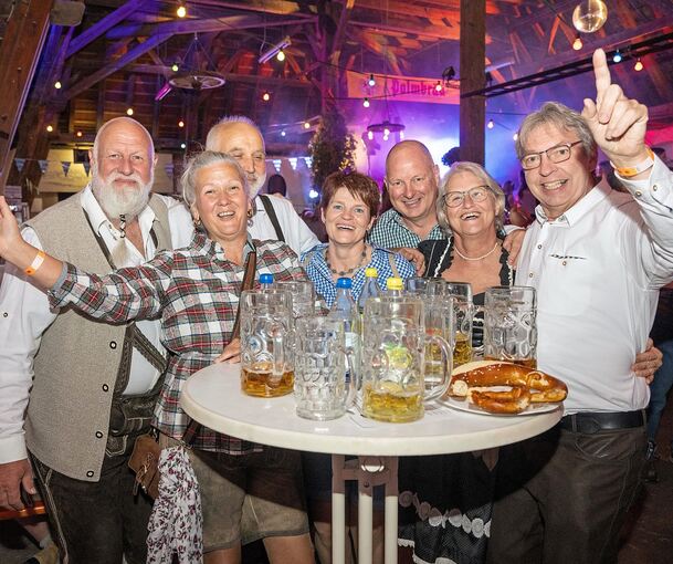Gute Stimmung beim Walheimer Kelterfest.