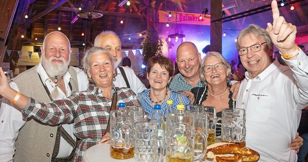 Gute Stimmung beim Walheimer Kelterfest.