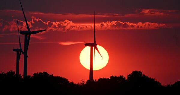 Sonnenuntergang in Nordrhein-Westfalen