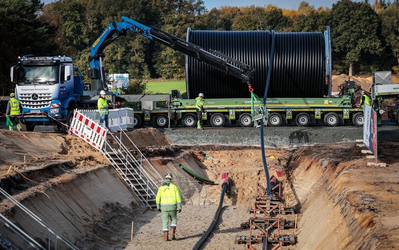 Kabelverlegung bei Suedlink Kabelverlegung bei Suedlink