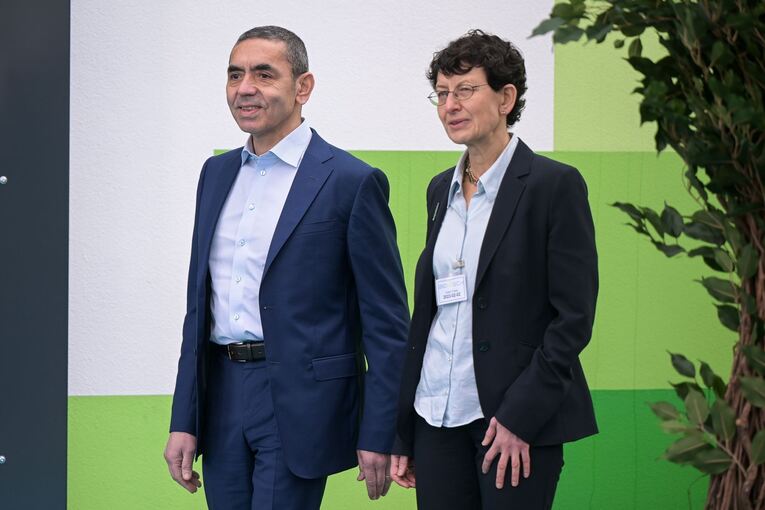 Biontech-Gründer Uğur Şahin und  Özlem Türeci
