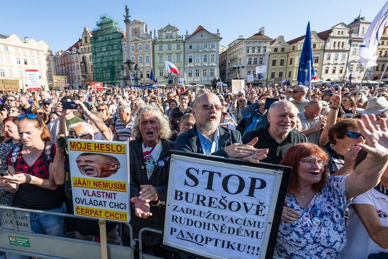 Proteste in Prag Proteste in Prag