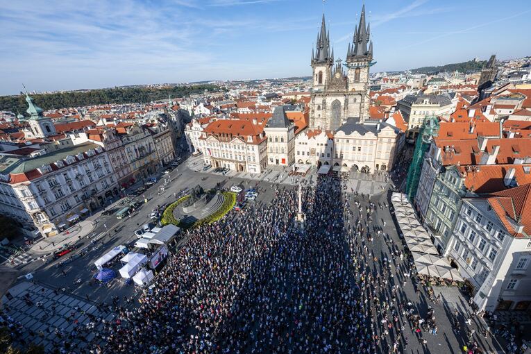 Proteste in Prag Proteste in Prag