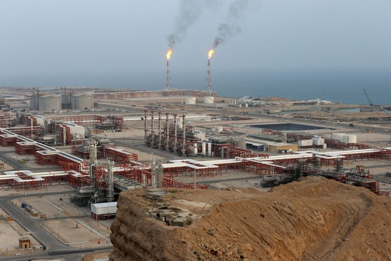 Erdgasförderung im Iran