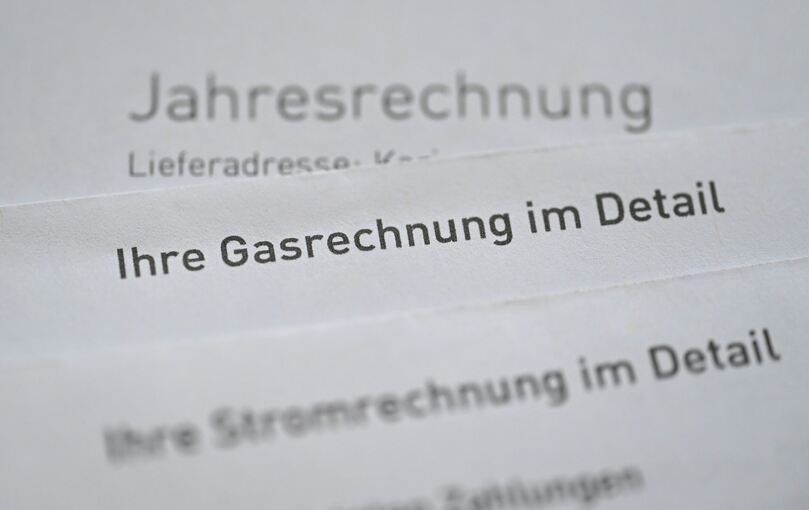 Gas- und Stromrechnung