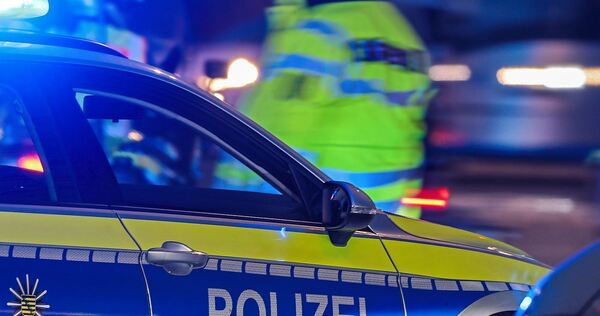 Polizei im Einsatz.