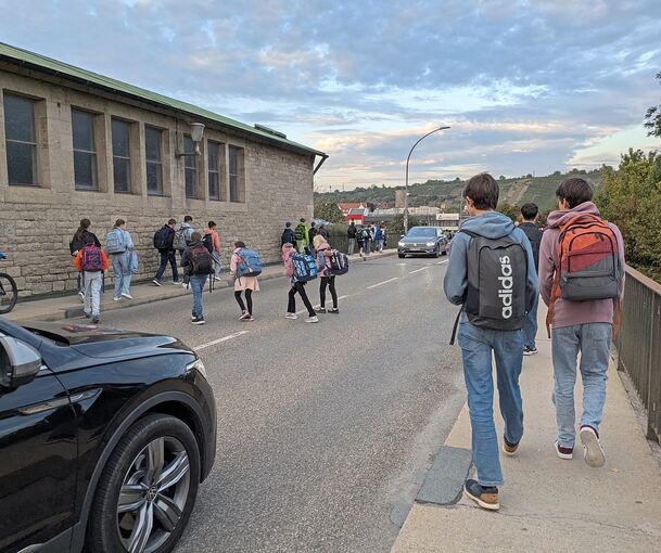 Für mehr Sicherheit für Schüler auf der Neckarbrücke sorgt das Landratsamt. Für mehr Sicherheit für Schüler auf der Neckarbrücke sorgt das Landratsamt.