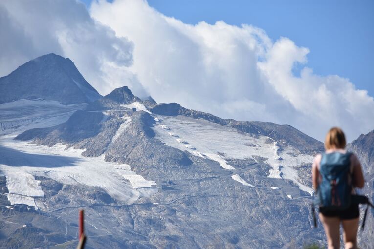 Gletscher in den Alpen in Österreich