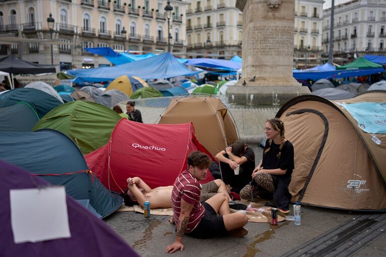 Protestcamp in Madrid Protestcamp in Madrid