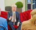 Auf der Newscouch der Ludwigsburger Kreiszeitung hat sich Verkehrsminister Steffen Bilger (Mitte) den Fragen von Stephan Wolf un Auf der Newscouch der Ludwigsburger Kreiszeitung hat sich Verkehrsminister Steffen Bilger (Mitte) den Fragen von Stephan Wolf und Ulrike Trampus gestellt.