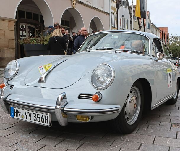Zahlreiche Oldtimer präsentierten sich am Samstag beim Tobias-Mayer-Classic in der Marbacher Innenstadt.