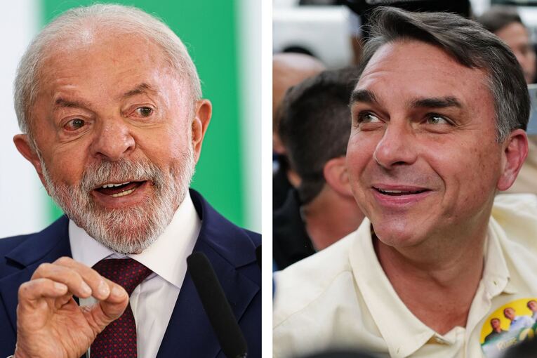 Kombo - Luiz Inacio Lula da Silva und Flavio Bolsonaro