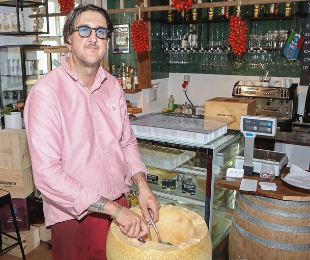 Angelo Salvatore kocht in seiner Trattoria alles selbst.