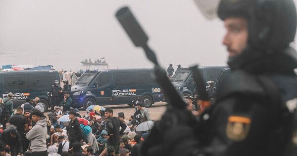 Polizei räumt Migrantenlager in Ceuta