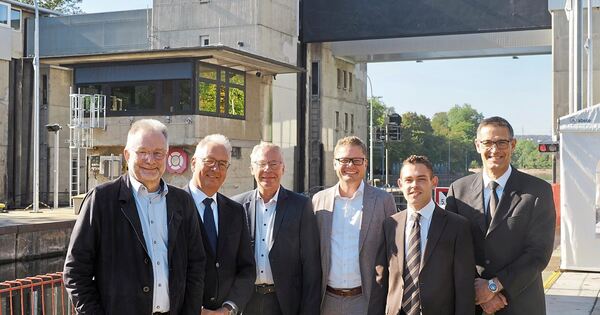 Schleusensanierung in Besigheim: Auch die Nachbarn haben mit angepackt
