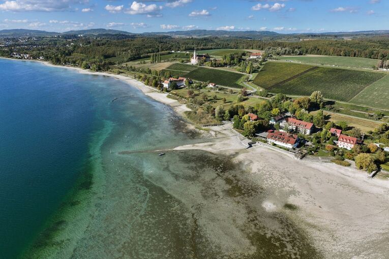 Niedrigwasser am Bodensee Niedrigwasser am Bodensee