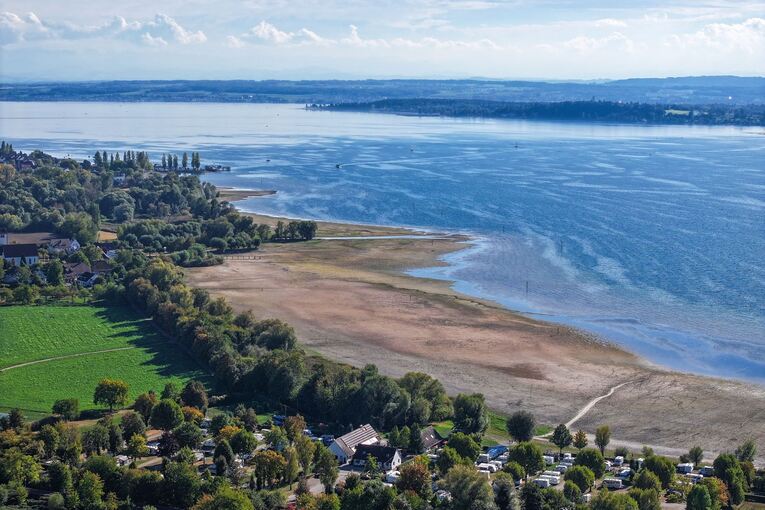 Niedrigwasser am Bodensee Niedrigwasser am Bodensee