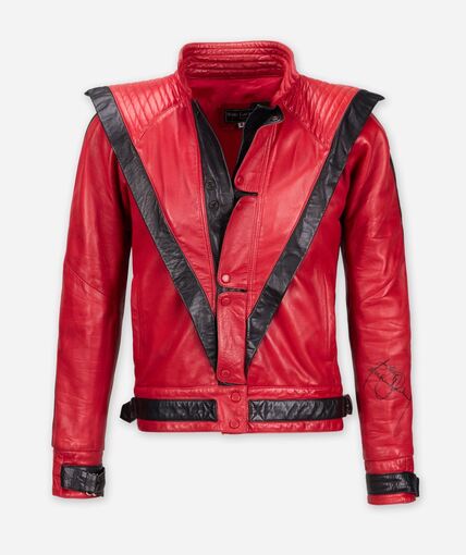 Michael Jacksons Lederjacke aus dem Musikvideo «Thriller» Michael Jacksons Lederjacke aus dem Musikvideo «Thriller»