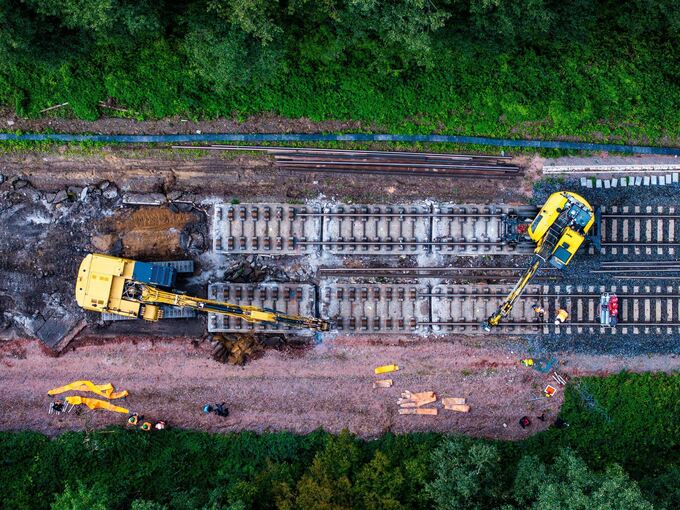 Bauarbeiten an der Infrastruktur Bauarbeiten an der Infrastruktur