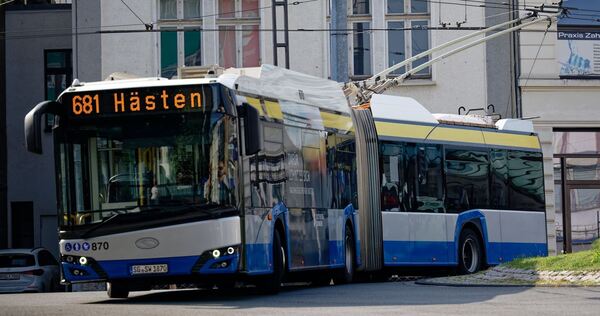 Oberleitungsbus in Solingen