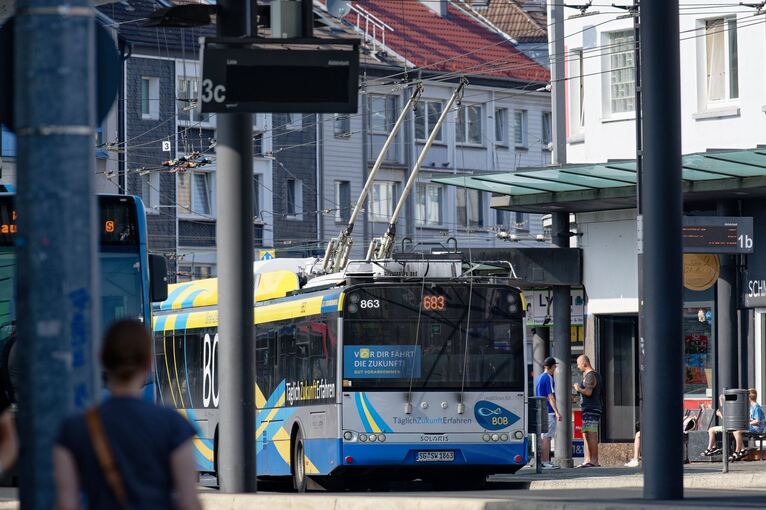 Oberleitungsbus in Solingen