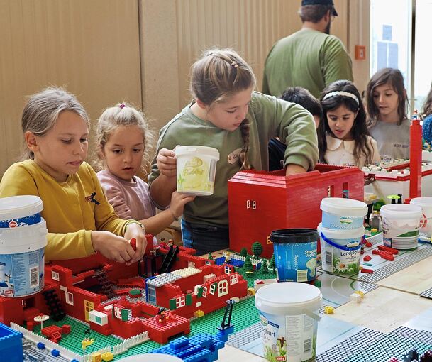 Wir bauen eine Stadt: Fast hundert Kinder ließen in Ingersheim ihrer Fantasie freien Lauf.
