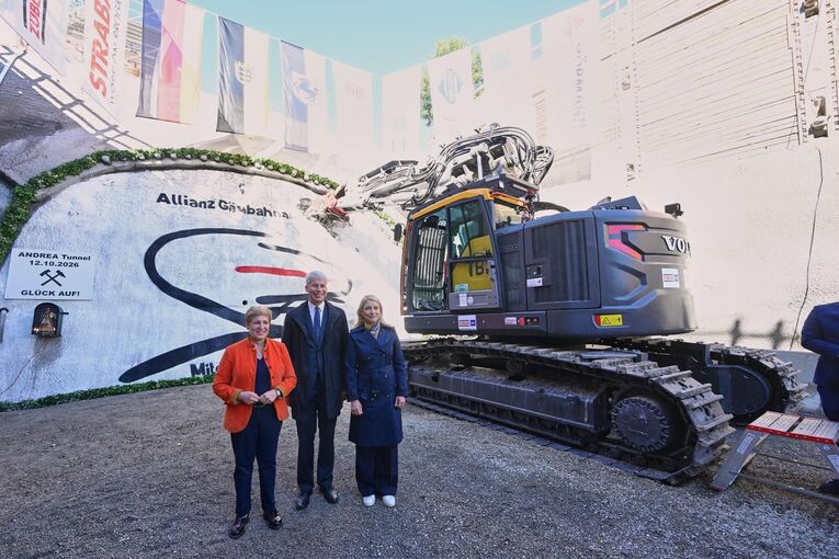 Symbolischer Baustart Pfaffensteigtunnel
