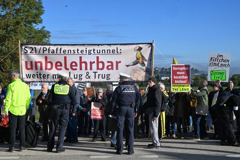 Symbolischer Baustart Pfaffensteigtunnel