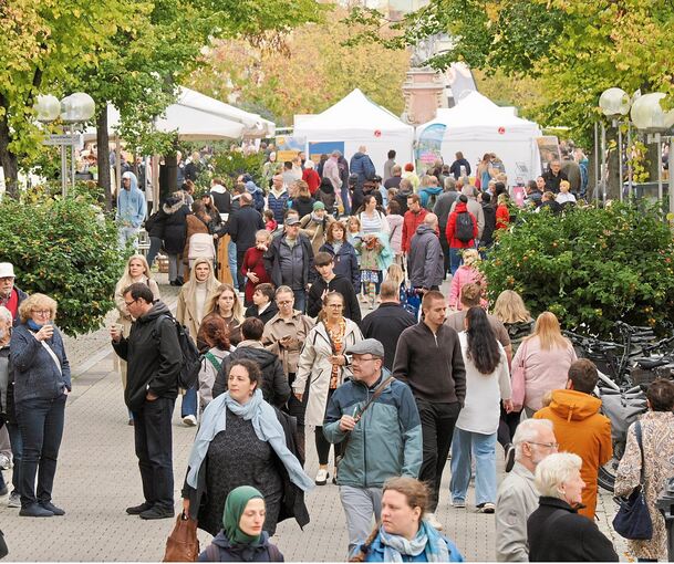 Ludwigsburg ist als Einkaufsort beliebt. Das liegt auch an Sonderaktionen wie dem Kastanienbeutelfest, die die Innenstadt beleben.