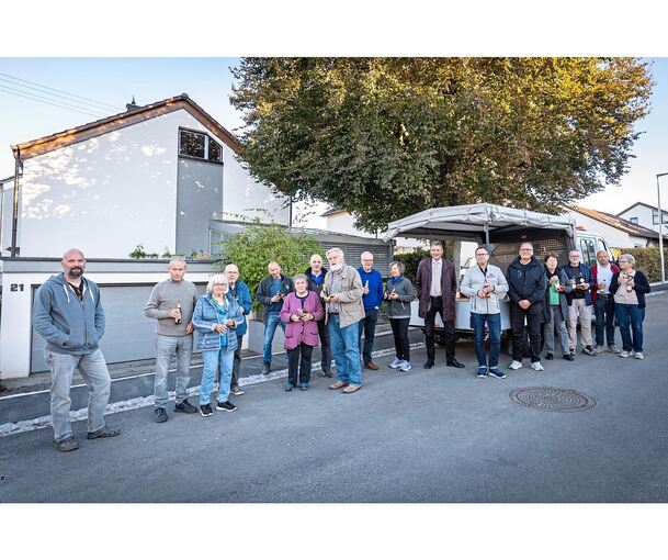 In Benningen wurde die abgeschlossene Sanierung der Gutenbergstraße gefeiert.