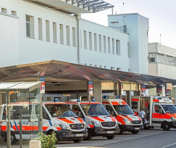 Notaufnahme am Ludwigsburger Klinikum: Das Patientenaufkommen ist hier zuletzt stark gestiegen.