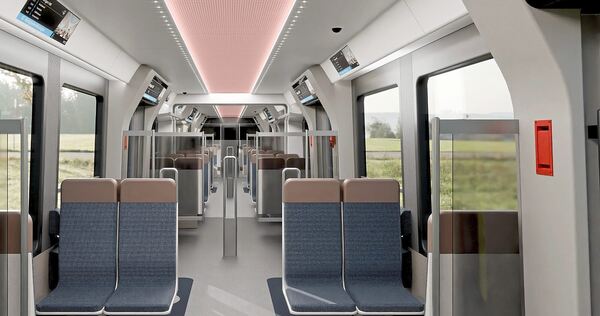 Die neuen S-Bahnen sollen weniger feste Sitze zugunsten von mehr Platz für stehende Fahrgäste aufweisen, vor allem an den Türen.