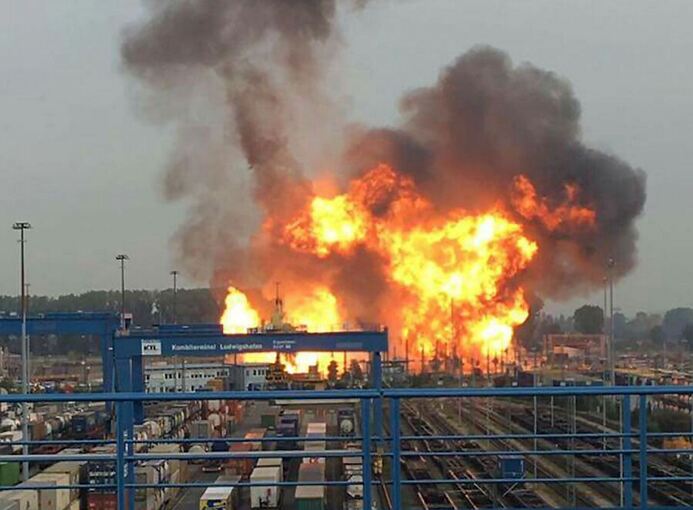 Explosion bei BASF Explosion bei BASF